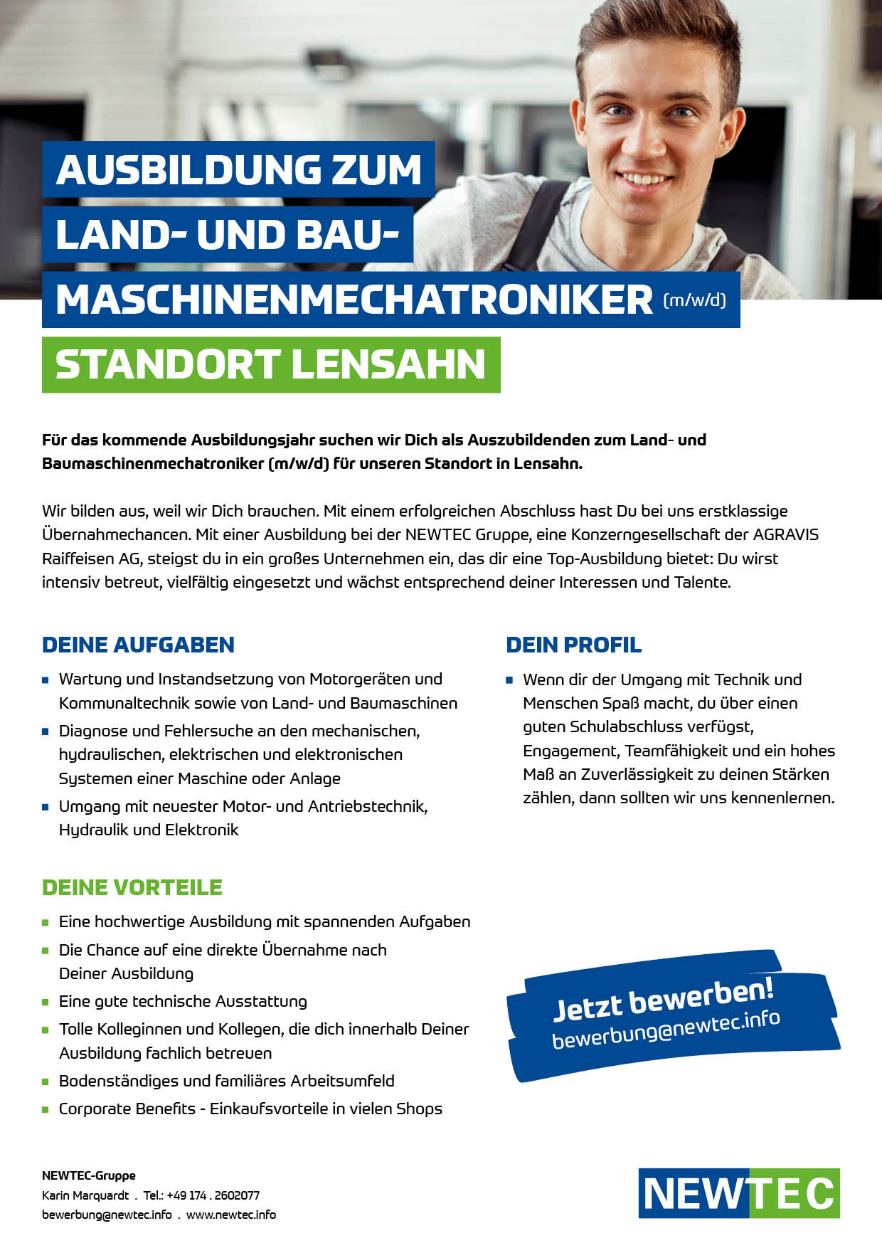 NEWTEC_Stellenanzeige_Ausbildung_Land-_und_Baumaschinenmechatroniker_Lensahn